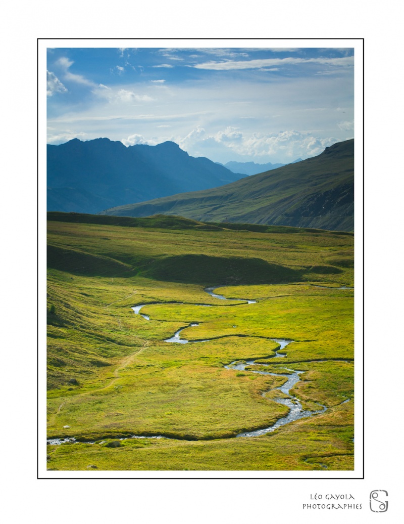 Paysage pris lors du stage photo nature "couleurs estivales" dans le Queyras
