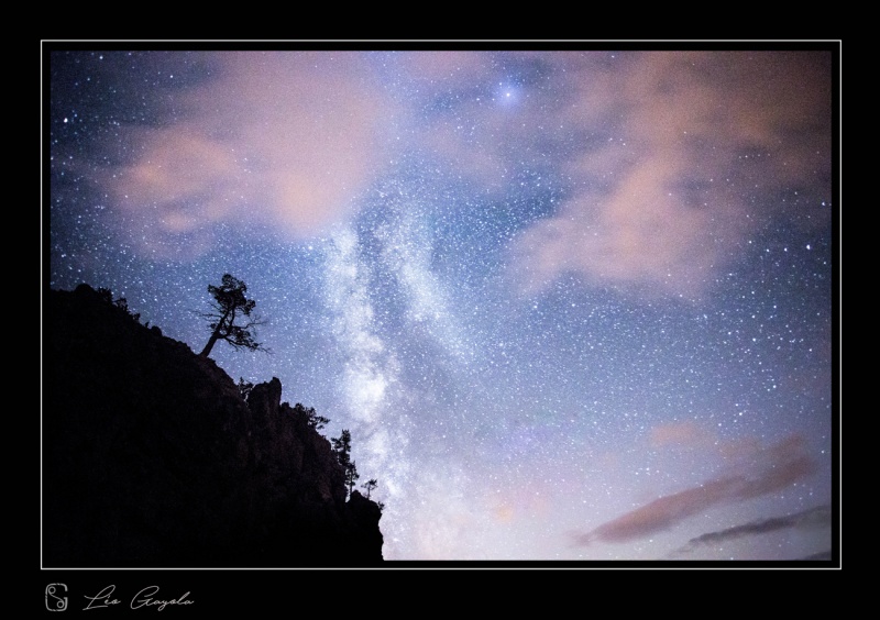 Paysage de nuit pris lors du stage photo automnal dans le parc du Queyras entre la casse deserte et le vallon de Cervière