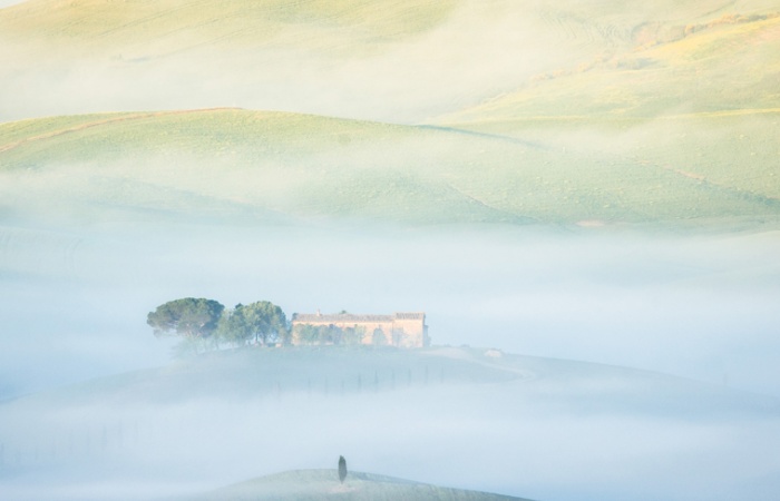 Photo prise lors d'un séjour photo de paysage en Toscane au printemps