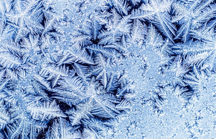 Givre et glace photographié en macro pendant le stage photo automnal dans la vallée de la Clarée avec Léo Gayola